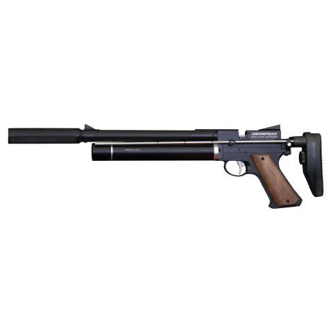Pistolet PCP Snowpeak PP750L 4,5 mm avec crosse télescopique, vue 2