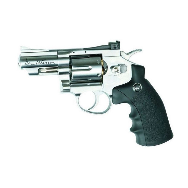 Revolver CO2 ASG Dan Wesson 2,5 pouces silver 4,5 mm billes acier