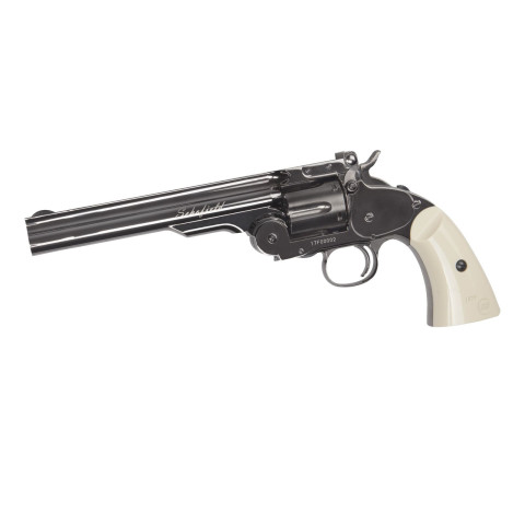 Revolver CO2 ASG Schofield 6 pouces grey full metal 4,5 mm billes acier