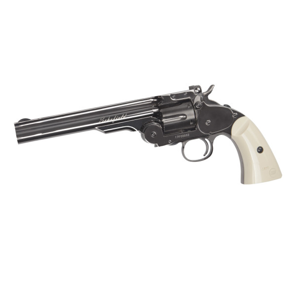 Revolver CO2 ASG Schofield 6 pouces grey full metal 4,5 mm billes acier, vue 2