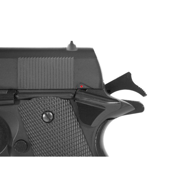 Pistolet CO2 ASG 1911 US full metal 4,5 mm billes acier, vue 3