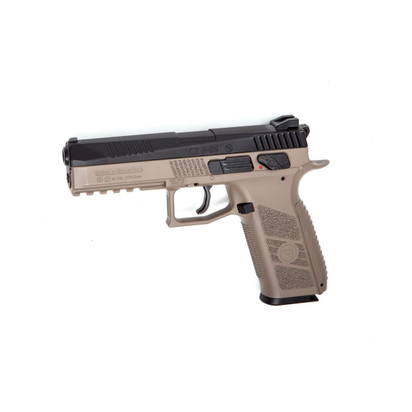 Pistolet CO2 ASG CZ P-09 Duty FDE 4,5 mm - 16 coups