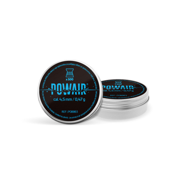 500 plombs plats Powair 4,5 mm, vue 2