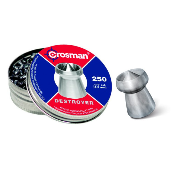 250 plombs Crosman Destroyer 4,5 mm