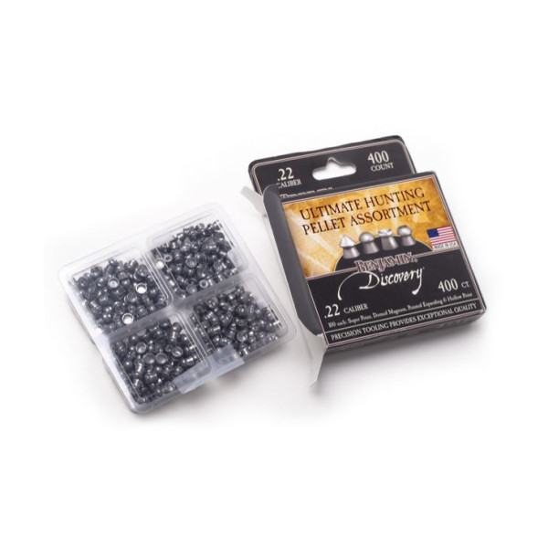 400 plombs Crosman 5,5 mm - assortiment 4 profils
