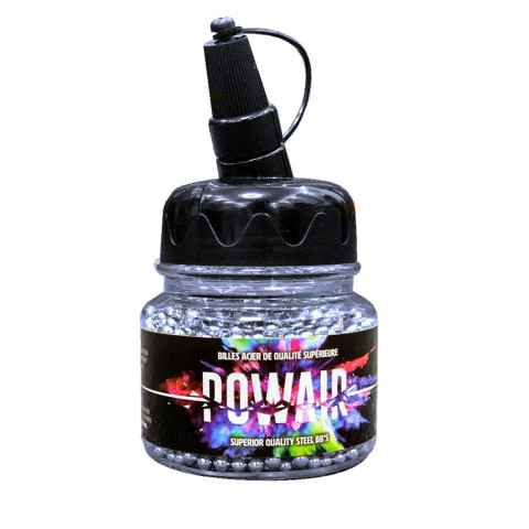 1500 billes acier silver Powair 4,5 mm