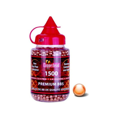 1500 billes acier cuivrées Crosman Copperhead 4,5 mm