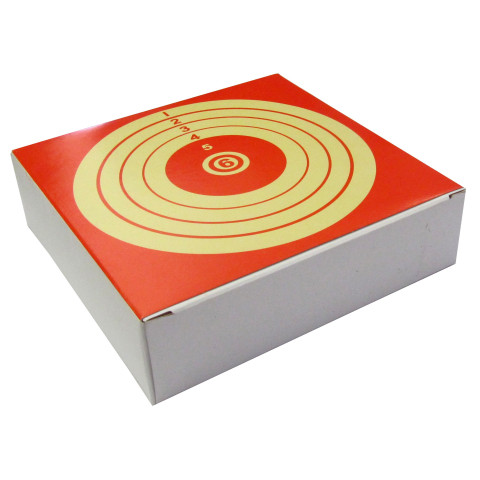100 cibles carton Eco 14 x 14 cm