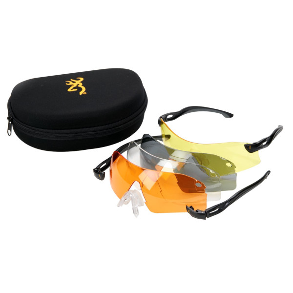 Kit lunettes de protection Browning Eagle - 2 montures, 4 lentilles