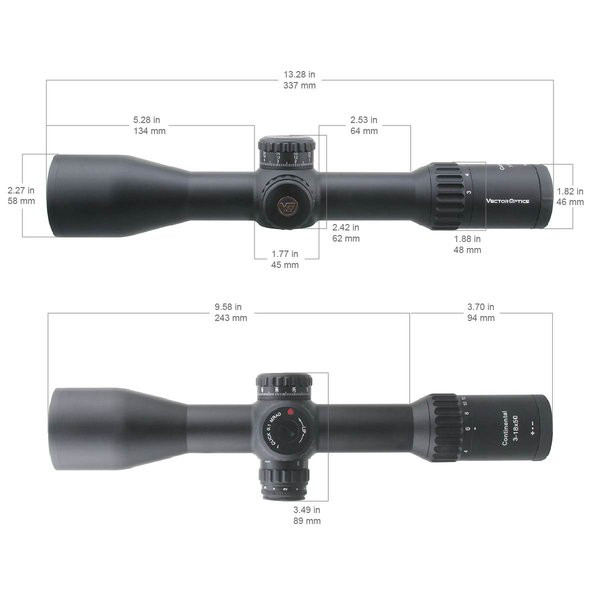 Vector Optics Continental X6 3-18x50 FFP tube 34 mm VCT