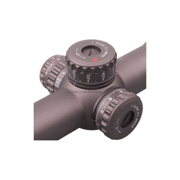 LUNETTE CONTINENTAL X6 4-24X56 FFP FDE avec grossissement 4-24x