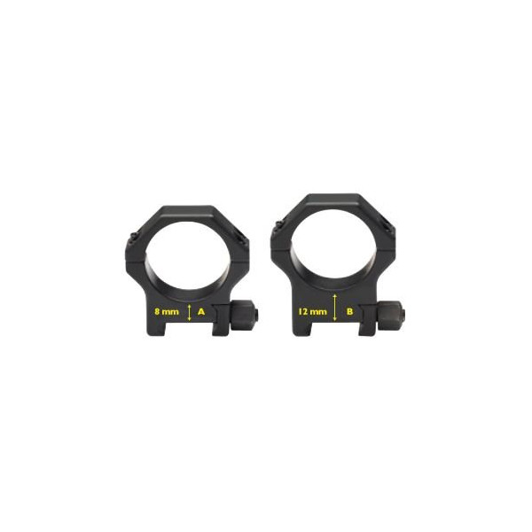Colliers Contessa rail 22 mm, tube 34 mm, hauteur 8 mm